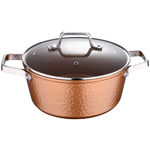 San Ignacio - Cacerola con tapa 24 cm aluminio forjado inducción, colección Origen