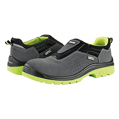 Bellota Zapato de Seguridad Comp+ Easy S1P / 7231244S1P, Incendios Hombre, Gris,Verde,Negro, 44 EU