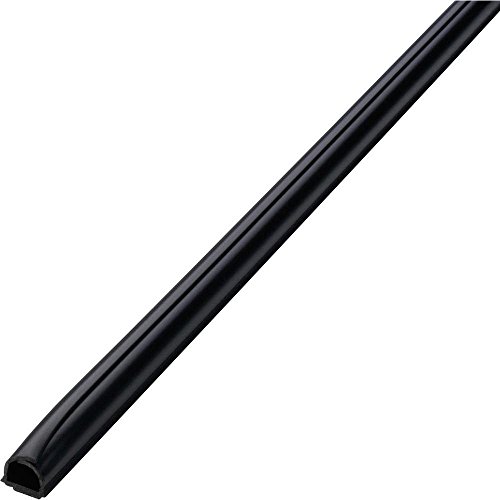 INOFIX 66739 CABLEFIX Adhesivo 8X7MM Negro 4MTS (Blister), Neutro, 4 x1m