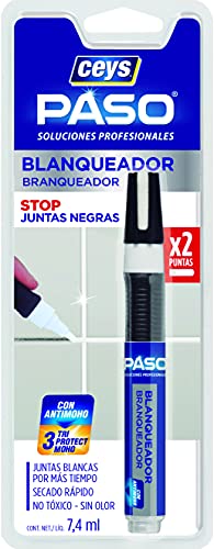 Ceys - Blanqueador de juntas - Reparación baños cocinas suelos y paredes - Rotulador 7,4 ML