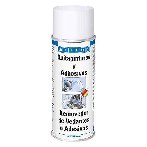 WEICON Spray Quitapinturas y Adhesivos | 400 ml | Elimina residuos de selladores y adhesivos | Rosa