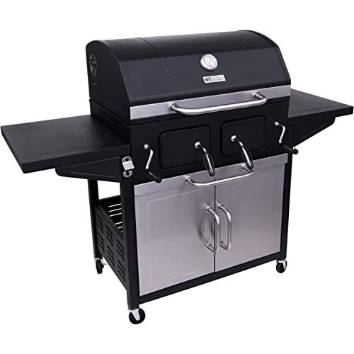 Barbacoa de leña y carbón Montana Deluxe para exteriores de jardín