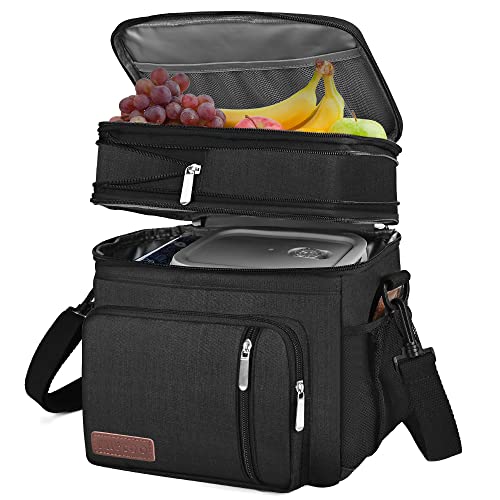 MIYCOO 15L Bolsa Isotermica Bolsa Termica Porta Alimentos mujeres/hombres de Almuerzo Nevera Portatil para Alimentos Frutas con cinturón de hombro ajustable