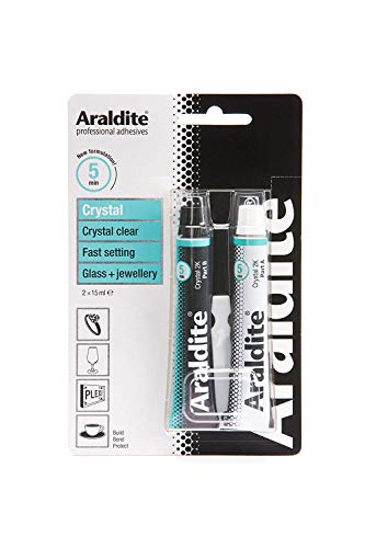 Araldite 2-Tubes Cristal Epoxi, 15Ml [ Energía Clase a ] - Multi