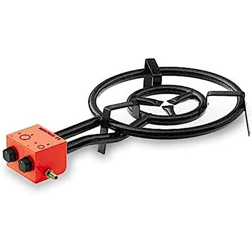 Suinga Hornillo Paellero Gas Butano 30-50 cm, 2 quemadores para paelleras 38 a 70 cm
