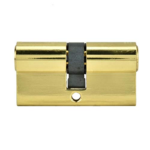 Cilindro Serratura,Cilindro per porta Cilindro de la puerta Bloqueo parcial de 60 mm de seguridad de cobre de doble bloqueo abierto Cilindro de entrada de torto de latón de latón Cilindro con llaves