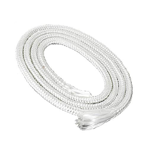 NKlaus 1m de mecha de fibra de vidrio redonda Ø 7mm para fundir la luz de la lámpara de aceite para lámpara purificada aceite de parafina mecha permanente antorcha de jardín lámpara de parafina 1253