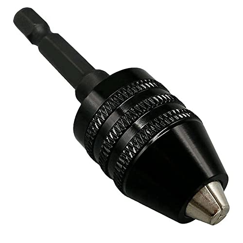 Treki Portabrocas sin Llave Portabrocas de 0.3-8 mm de Vástago Hexagonal Adaptador de Convertidor para Taladro Destornillador Eléctrico