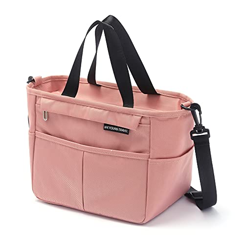 MCXKJ Bolsa térmica Porta Almuerzo, Comida Trabajo Porta Alimentos Isotermica Fiambrera Iris Nevera Portatil Desayuno, Lunch Bag para picnic/escuela/oficina (Rosado)
