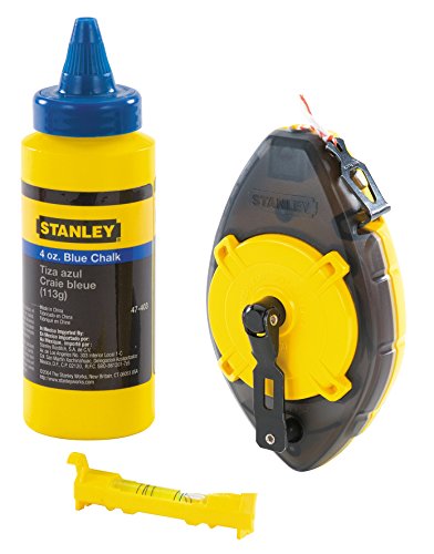 Stanley 0-47-465 - Kit trazado Powerwinder 30m, incluye nivel de cordel y polvo