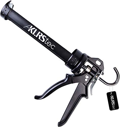 KLRStec® Pistola profesional para cartuchos | Pistola para cartuchos de silicona, perfecta para rejuntar y sellado de clafateo | Pistola de aluminio para todo tipo de cartuchos de 310ml