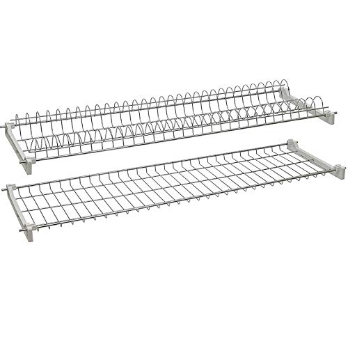 13901 Estante Escurridor de platos y vasos para mueble alto de acero 76cm