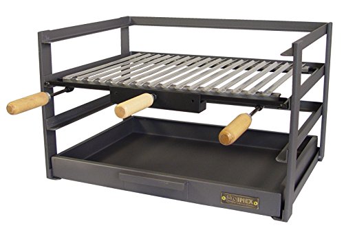 Imex El Zorro Cajón Barbacoa con Parrilla, Negro, 57x41x35 cm, 71478.0