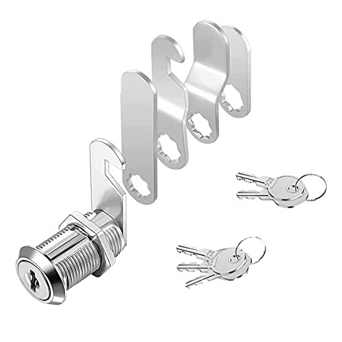 Cerradura de BuzóN con 5 Llaves, Viene con 5 Placas de Bloqueo Diferentes, Cerradura de BuzóN de 16 Mm, Cerradura de Taquilla, DiáMetro de 16 Mm, Cerradura de Palanca para Buzones de Correo
