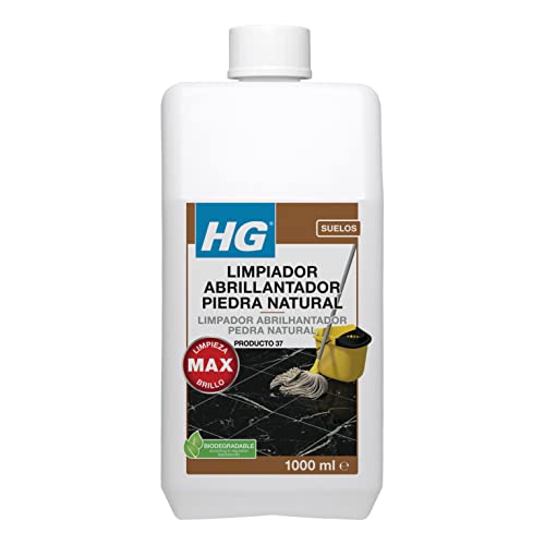HG Limpiador Abrillantador uso Diario, Restaura el Brillo de la Piedra Natural y el Mármol, Aroma Fresco - 1 litro (221100130)
