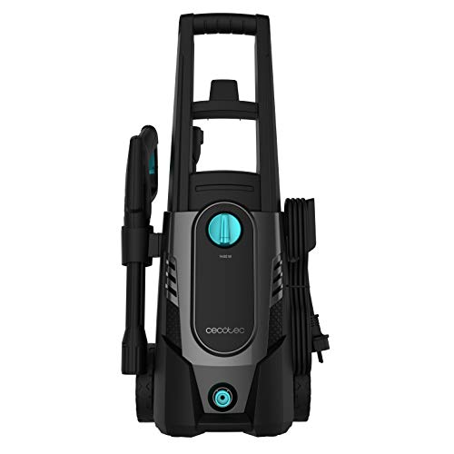 Cecotec Hidrolimpiadora HidroBoost 1400 EasyMove. Potencia máxima 1400 W, Compacta, Potente y portátil, Ruedas y asa Alta, Caudal máx 408 l/h. 105 Bares máx. Boquilla Turbo y Boquilla Ajustable