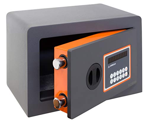 Arregui Plus C Electrónica 180110 Caja fuerte de sobreponer, 10+3 mm de espesor, apertura electrónica, 20x31x20 cm, 8 L