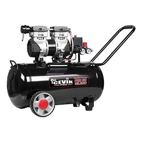 Cevik 2020 Compresor silencioso 50L 1.5HP Pro CA-PRO50SILENC, Negro, 0