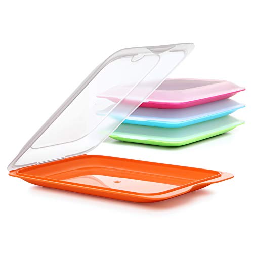 Tatay Porta Embutidos y Alimentos Fresh, Libre de BPA, Reutilizables, Apilables, Apto Lavavajillas y Microondas, Color Surtido, 1 unidad, Medidas 17 x 3.2 x 25.2 cm