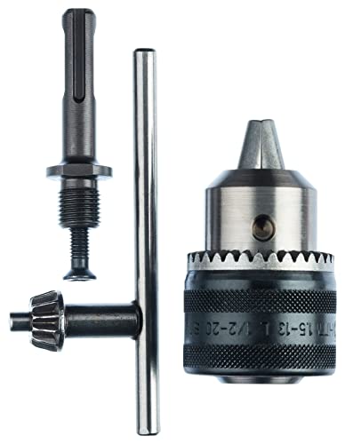 Bosch 1 x Adaptador SDS Plus con Portabrocas, 1.5 - 13 mm, sin Modo Impacto, Accesorio para Martillo Perforador