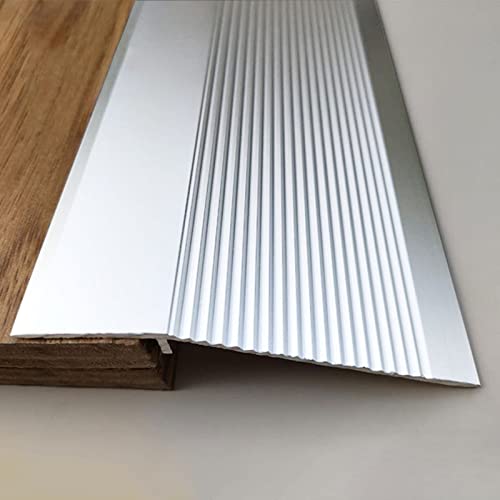LXFL Tapajuntas Suelo 10cm Extra Ancho Tira De Transición De Piso De Aluminio, Reductor De Umbral De Alfombra/Baldosas para Pisos De Vinilo, Rampa De Entrada para Caminantes Caseros