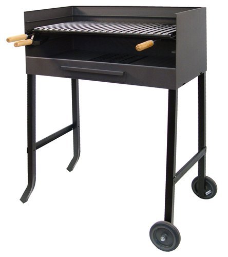 Imex El Zorro 71533 - Barbacoa con parrilla inox, 61 x 40 x 100 cm, color negro