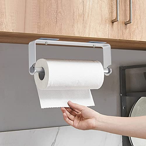 Portarrollos de Pared, Adhesivo Portarrollos de Cocina Soporte Rollo Papel Cocina - Aluminio, Sin Perforar, Astilla