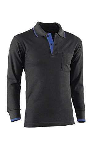 Juba M118995 - Polo manga larga pique con bolsillo talla l
