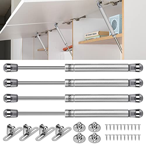 Amortiguadores Muebles Cocina,100N Amortiguadores de Gas Pistones a Gas con Tornillos para Muebles Cocina Amortiguador Puerta Cocina 4pcs (100N /10kg)