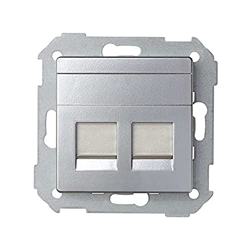 Simon - 82006-33 tapa infor. 2 conectores amp s-82 aluminio Ref. 6558233081