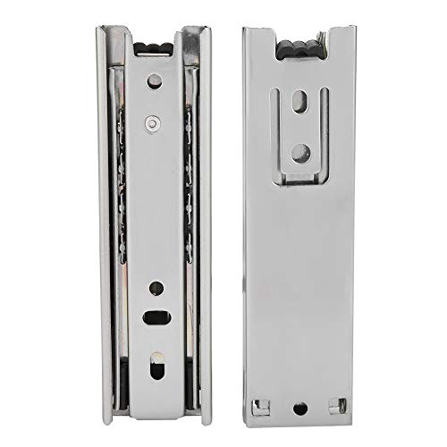 Diapositivas del Cajón Riel Guía para Muebles Extensión Completa Mini Cocina Corta Rodamiento De Bolitas Herrajes Breve cajón Deslizante Muebles guía para Armarios 5x1.37 Pulgadas (2 Piezas)