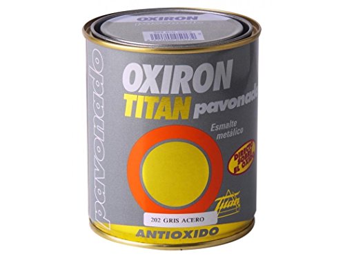 ESMALTE METÁLICO ANTIOXIDANTE OXIRON PAVONADO NEGRO 750ml TITAN 02B020434
