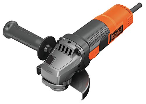 BLACK+DECKER BEG210 Amoladora 115mm 12.000 RPM Motor de 900W Incluye empuñadura lateral