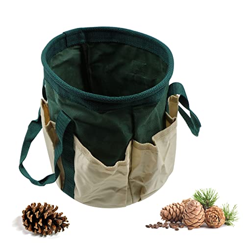 Bolsa de Jardín herramientas con tela Oxford impermeable Mano Almacenamiento Hogar Bolsillos Transporte - 6 bolsillos guardar herramientas, bolsa multiusos resistente al desgaste, Reutilizable