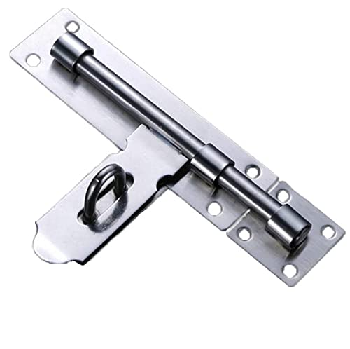 Pestillo Para Puerta de Acero Inoxidable, Cerradura de Perno con Agujero, Cerrojo de Deslizante, Adecuado Para Puertas de Garaje, Puertas de Jardín, Puertas de Baño, etc.