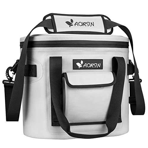 AORIN Bolsa Térmica Porta Alimentos, 20L Bolsa Nevera de Gran Capacidad, Nevera Portátil Acampada, Impermeable Mochila Nevera Multiuso para Camping, Barbacoa, Exterior, Picnic, Viaje, Pesca y Fiesta