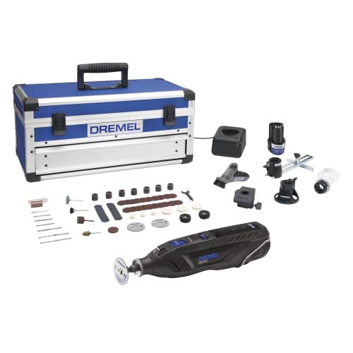 Dremel 8260 - Multiherramienta sin cable con batería de litio de 2x 12 V 3 Ah, kit de 5 accesorios, motor sin escobillas, retroalimentación electrónica Velocidad variable 5000-30 000 rpm y Bluetooth