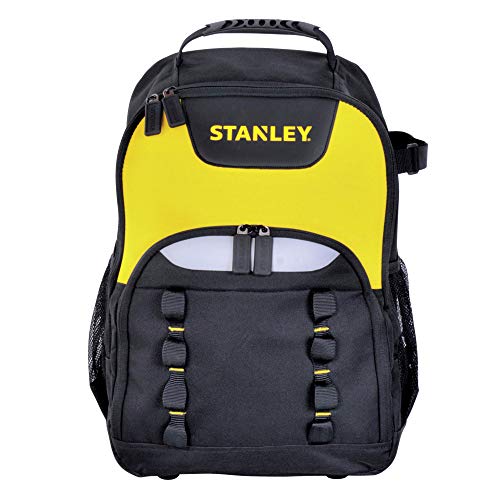STANLEY STST1-72335 Bolsa Portaherramientas, Compartimento laptop, Respaldo acolchado, Color Negro/ Amarillo, 35 x 44 x 16 cm