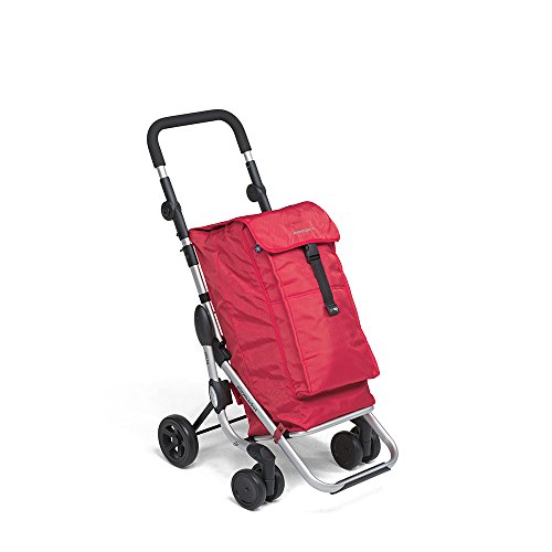 Foppapedretti Go Up Red 209 9702000300-Carrito de la Compra, Color Rojo, Compuesto, 110X40X48 cm