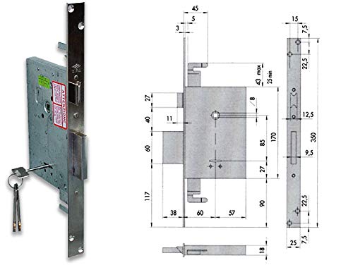 Cisa Cerradura em.borjas Cierre Sup.60mm