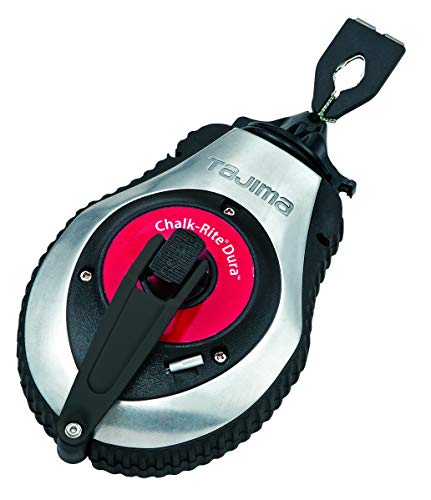 Tajima Chalk-Rite Dura CR401SD - Cuerda de impacto (30 m de largo, con sistema de manivela rápida, para todas las superficies, cuerda trenzada)