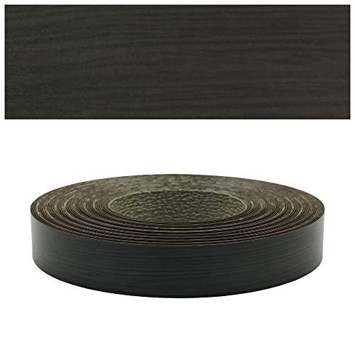 Mprofi MT® 10m Rollo-Cinta de Borde de Melamina-Con Adhesivo Termofusible-Borde de Borde para Estantes-Tablero de Construcción de Muebles-Cinta de Borde para Planchar-Wengué 22mm