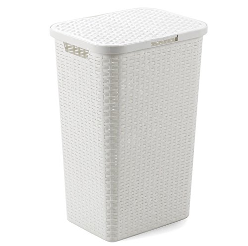 Gerimport Cesta pongotodo con Tapa Romeo 60L Antracita (Medidas: 41x32x61cm)
