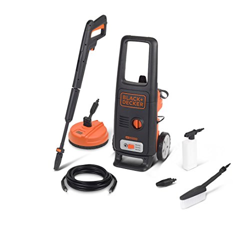 Black+Decker Hidrolimpiadora de Alta Presión BXPW1600PE con Patio Cleaner y Cepillo Fijo, Deluxe (1600 W, 125 bar, 420 l/h)