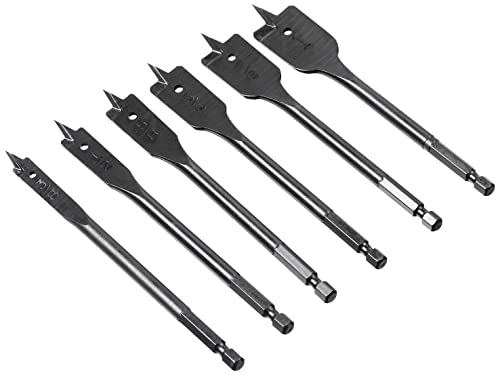 Marca Amazon - Denali Juego de puntas de pala 6 piezas, de 10 a 25 mm