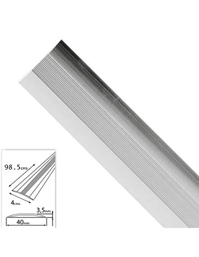 Tapajuntas Adhesivo Para Moquetas Metal Plata 98,5 cm.