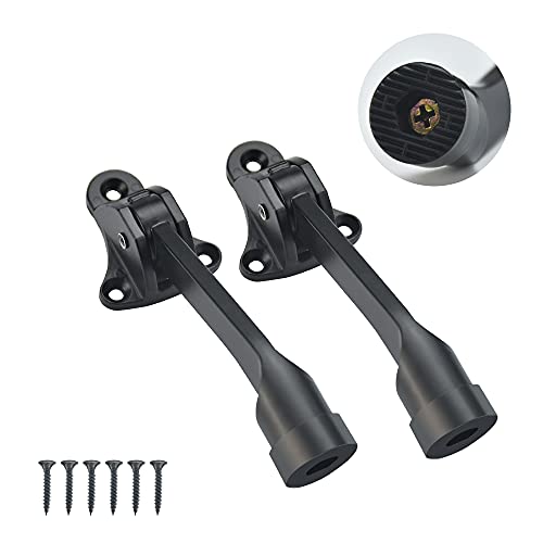 WENRERO 2 PCS Topes para Puertas Aleación de Zinc Tope de Puerta Kickdown Tope de Puerta para Montaje en Pared Cuña para Puerta Pedal Tope Puerta Tope para Puertas Retenedor Suelo Garaje Oficina Hogar