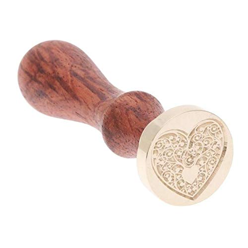 1 tirador de madera para boda, diseño retro, con forma de corazón, 05