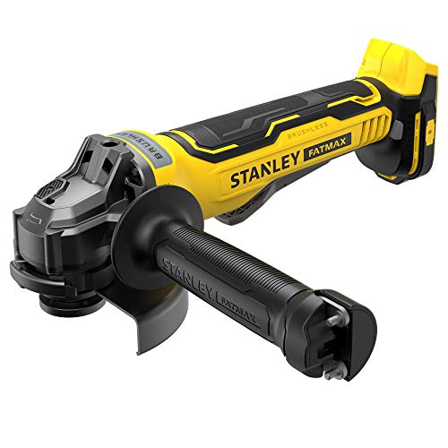 Stanley FatMax SFMCG700B-XJ Amoladora angular sin escobillas V20 18V Unidad sin batería y cargador, en caja de cartón