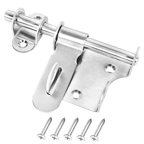 OUYANKA Pestillo de Acero Inoxidable Pestillo de Para Pestillo Deslizante con Tornillos para Puertas de Seguridad, Puertas de Madera, Puertas de Baños